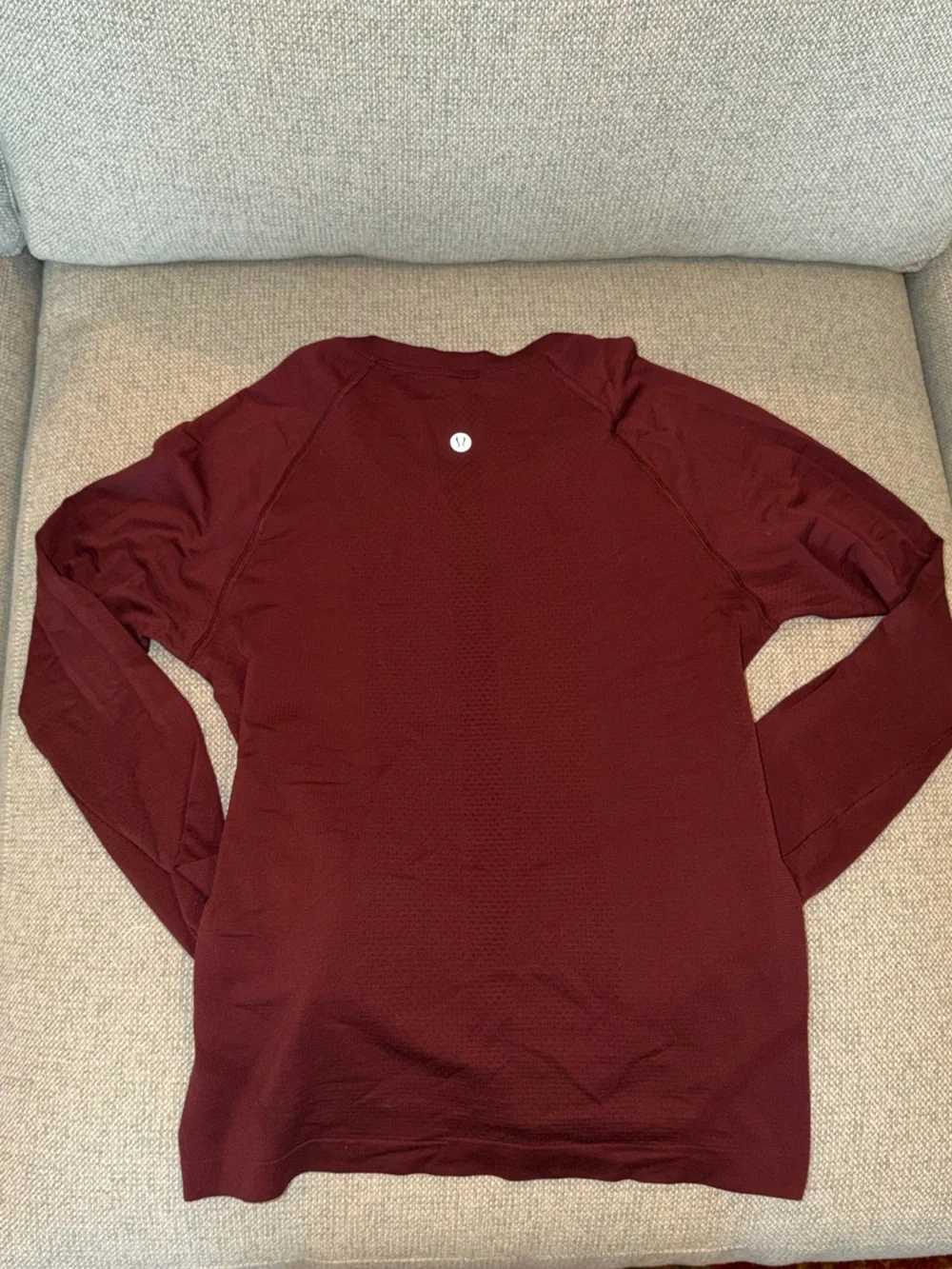 Lululemon Burgundy Swiftly Tech Long Sleeve Top